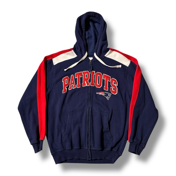 Men’s NFL New England Patriots Zip Up Hoodie - Picture 1 of 5